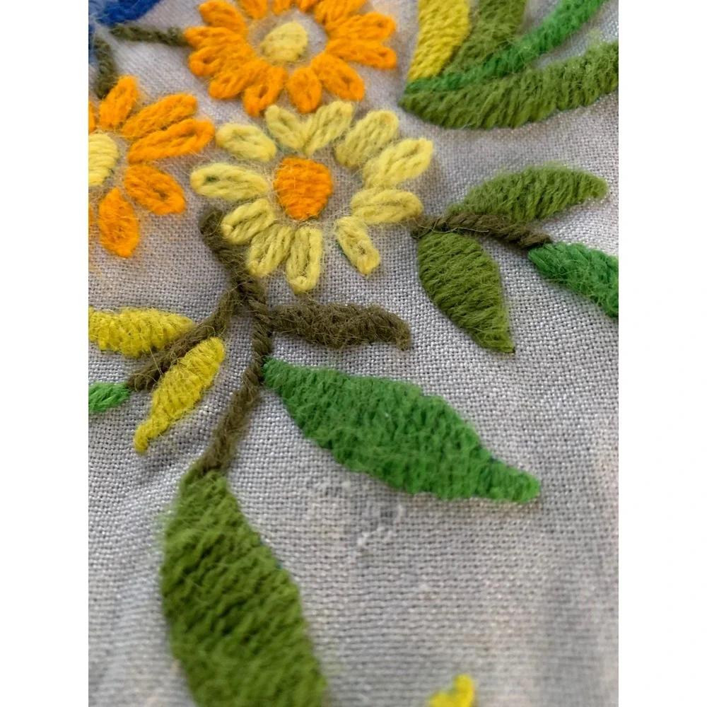 Handmade vintage embroidered